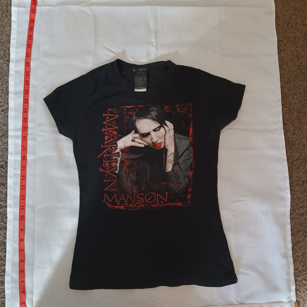 Marilyn Manson 2000s 'Eat Me Drink Me' Black Graphic T-Shirt